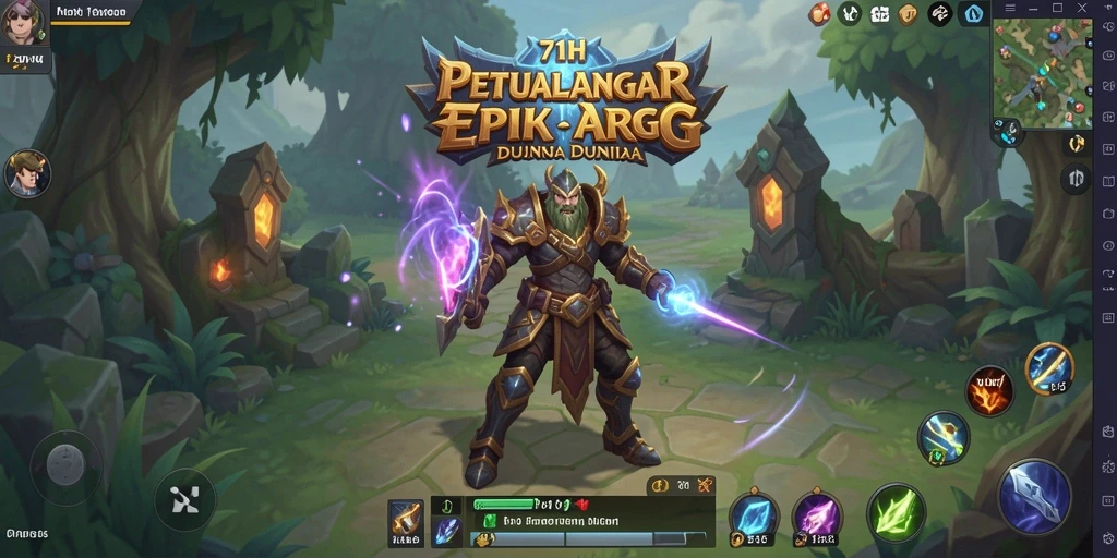 Tampilan gameplay seru di dunia fantastis 71H.