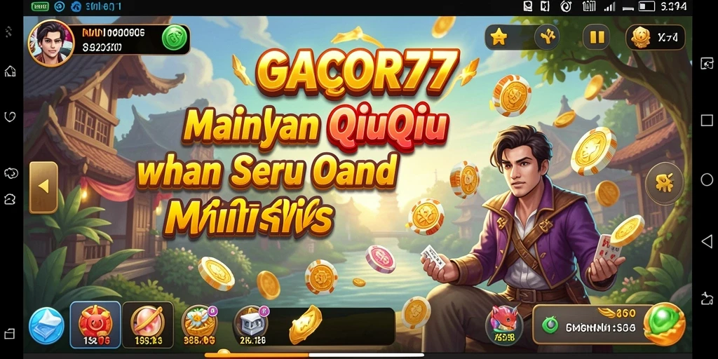 Tampilan gameplay seru di GACOR77 saat bermain QiuQiu.