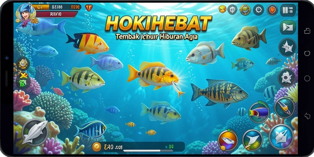 Tampilan gameplay HOKIHEBAT yang seru dan penuh warna.