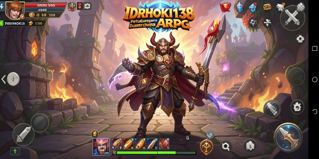Tangkapan layar gameplay IDRHOKI138 menunjukkan aksi pertarungan yang mendebarkan.