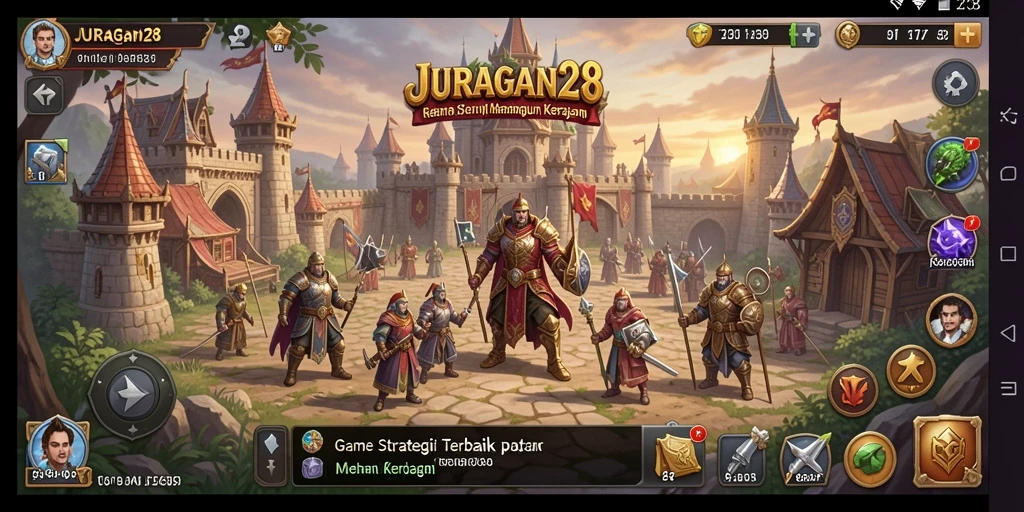 Tampilan gameplay seru dari JURAGAN28 yang penuh strategi.