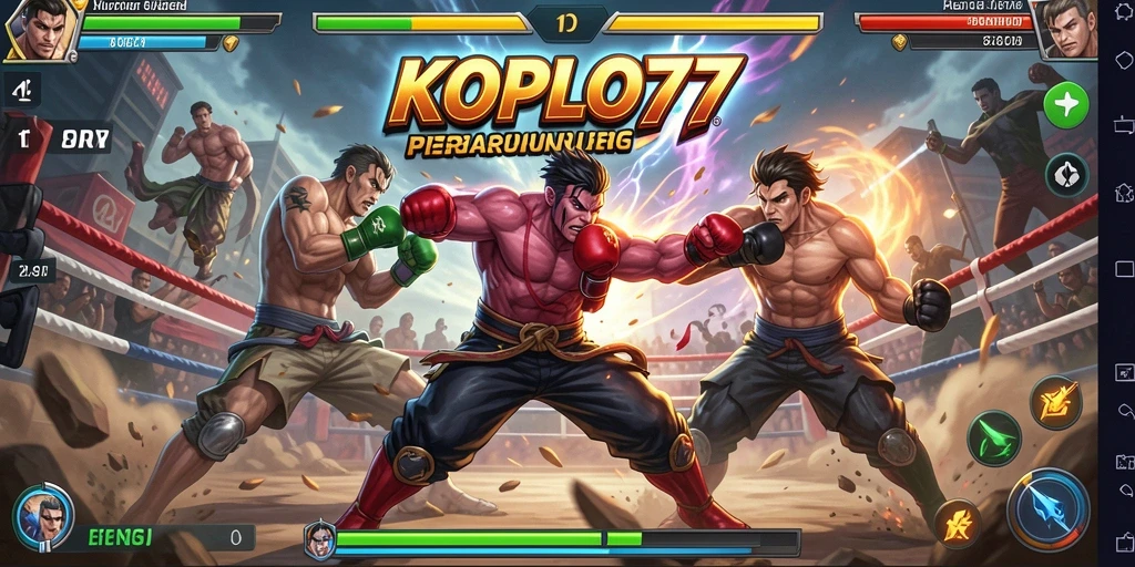 Tampilan gameplay pertarungan seru di KOPLO77.