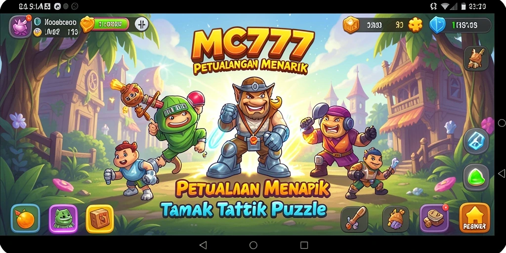 Tampilan gameplay MC777 yang menantang dan penuh warna.