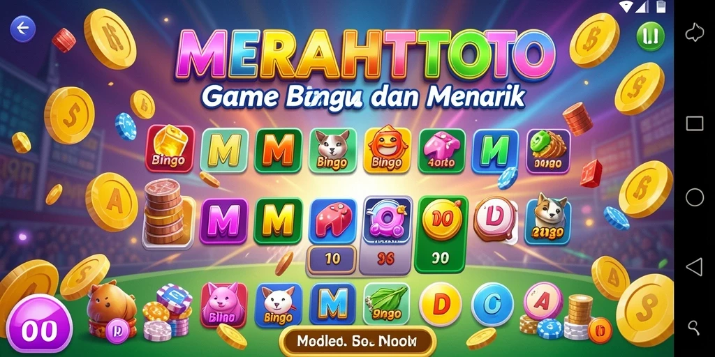 Screenshot MERAHTOTO menampilkan aksi seru permainan Bingo.