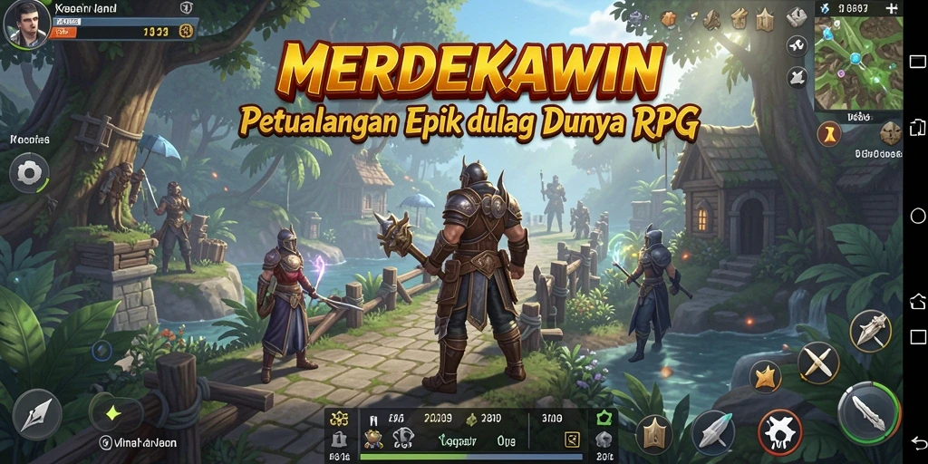 Tampilan antara karakter dalam pertarungan RPG yang mendebarkan.