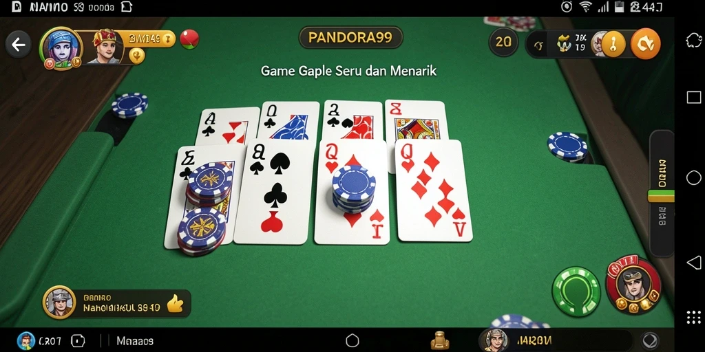 Tampilan gameplay PANDORA99 yang menarik saat bermain Gaple.