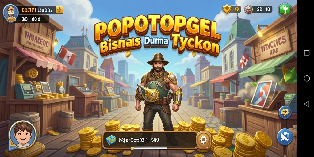 Tampilan gameplay POPOTOPGEL yang menarik dan interaktif.