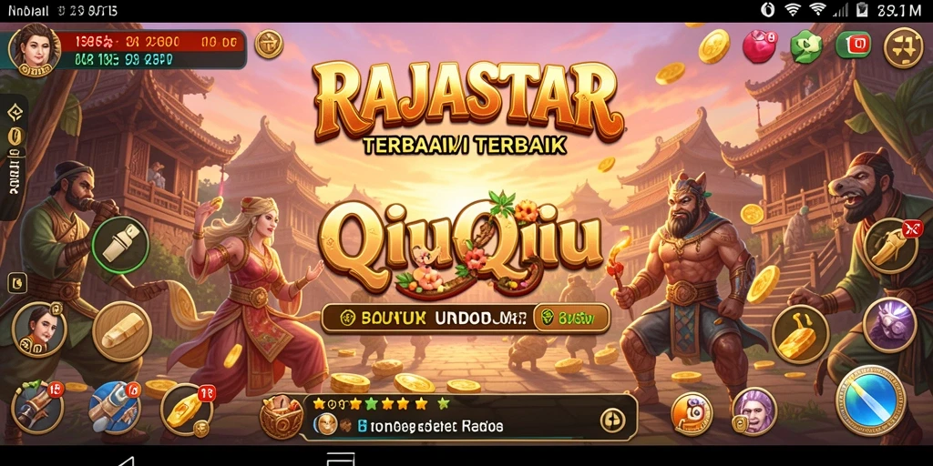 Tampilan gameplay seru di RAJASTAR dengan pemain bertarung.