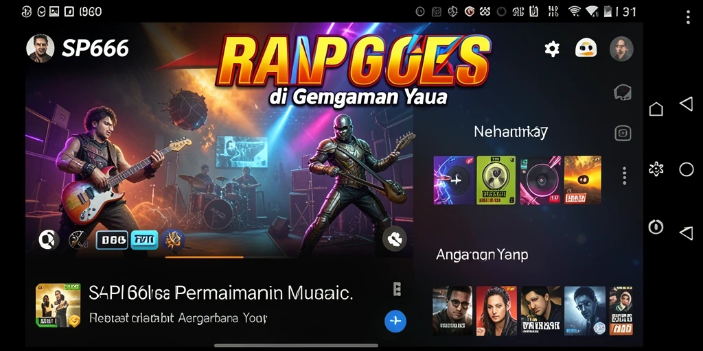 Tampilan gameplay SP666 yang penuh warna dan menarik.